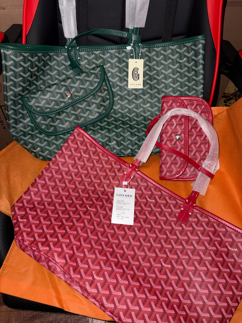 Red Goyard Handbag