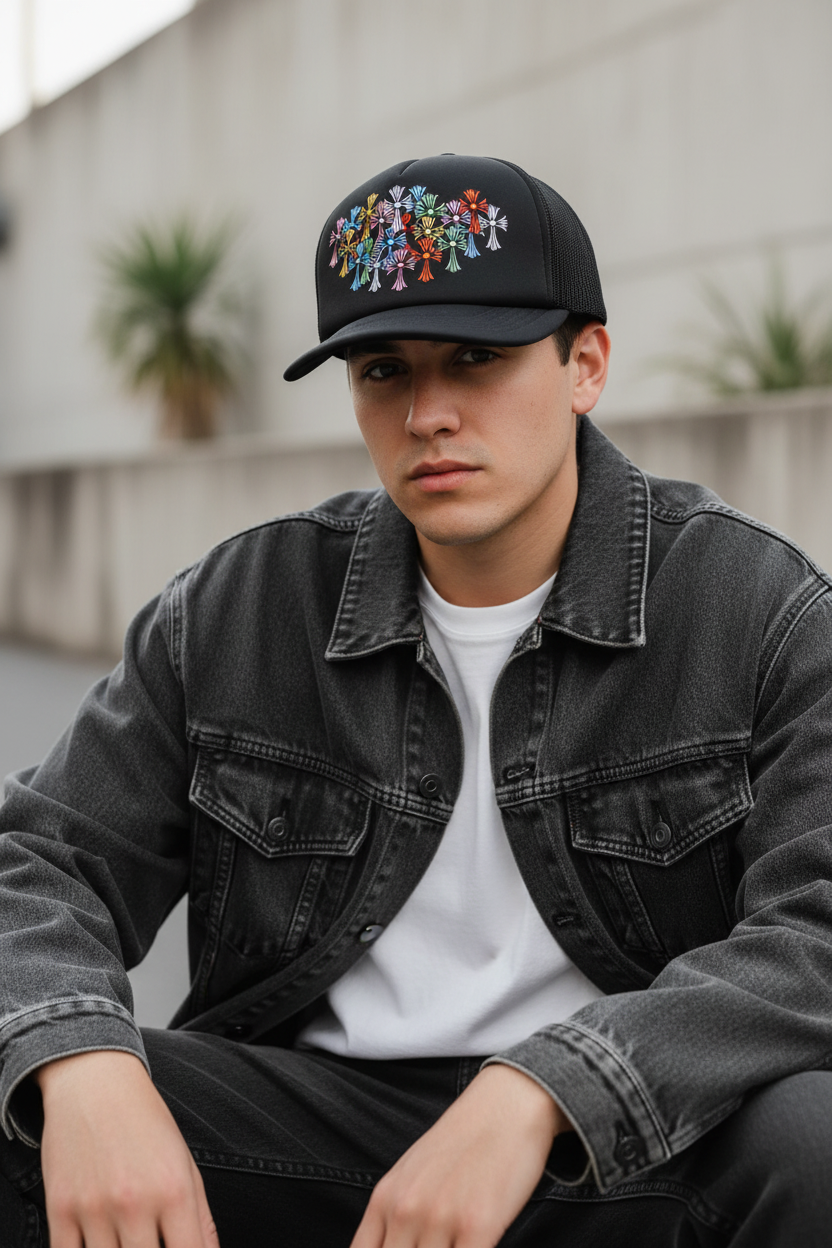 CH Multicolor Hat Half Body
