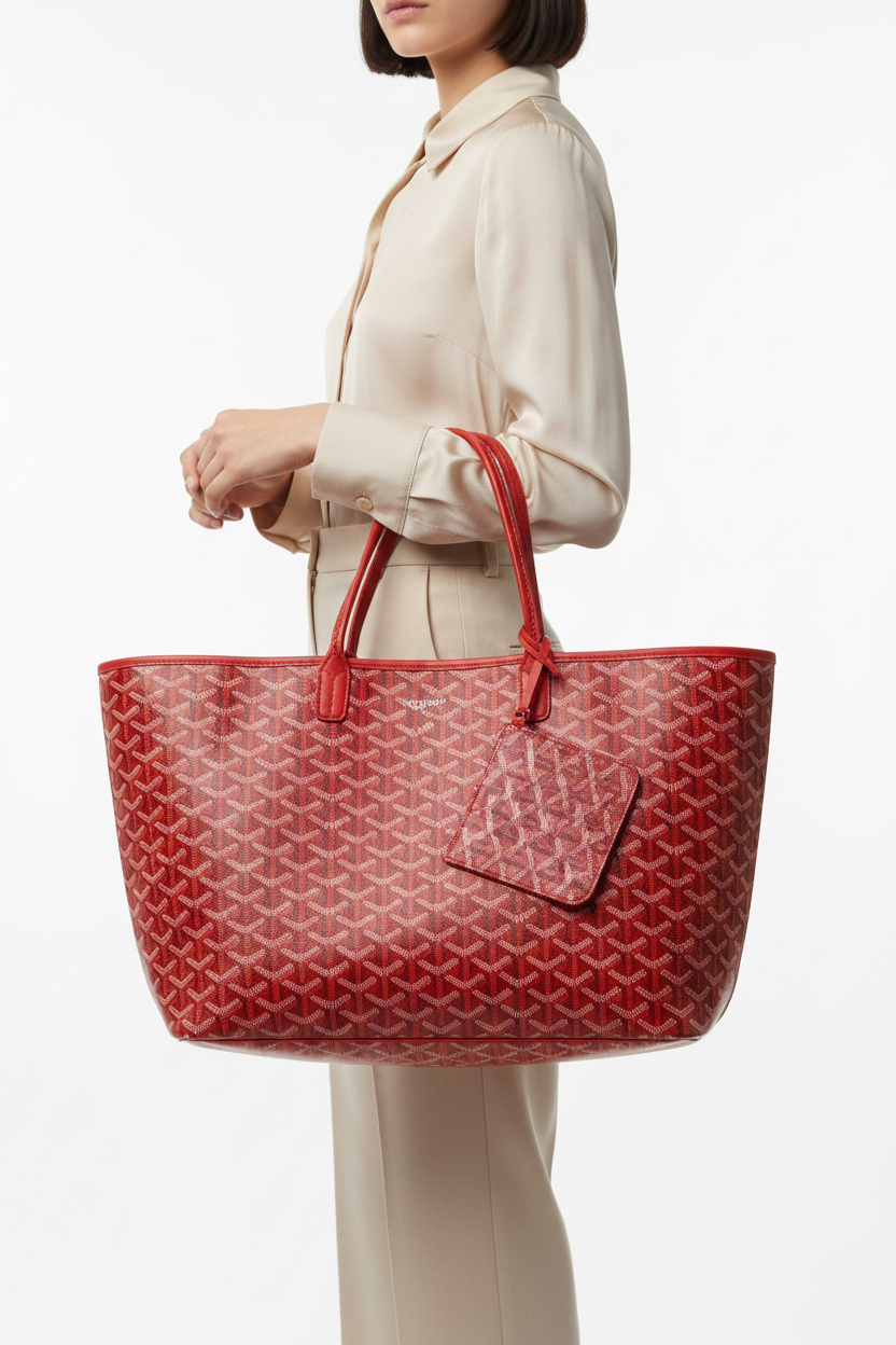Red Goyard with Pouch